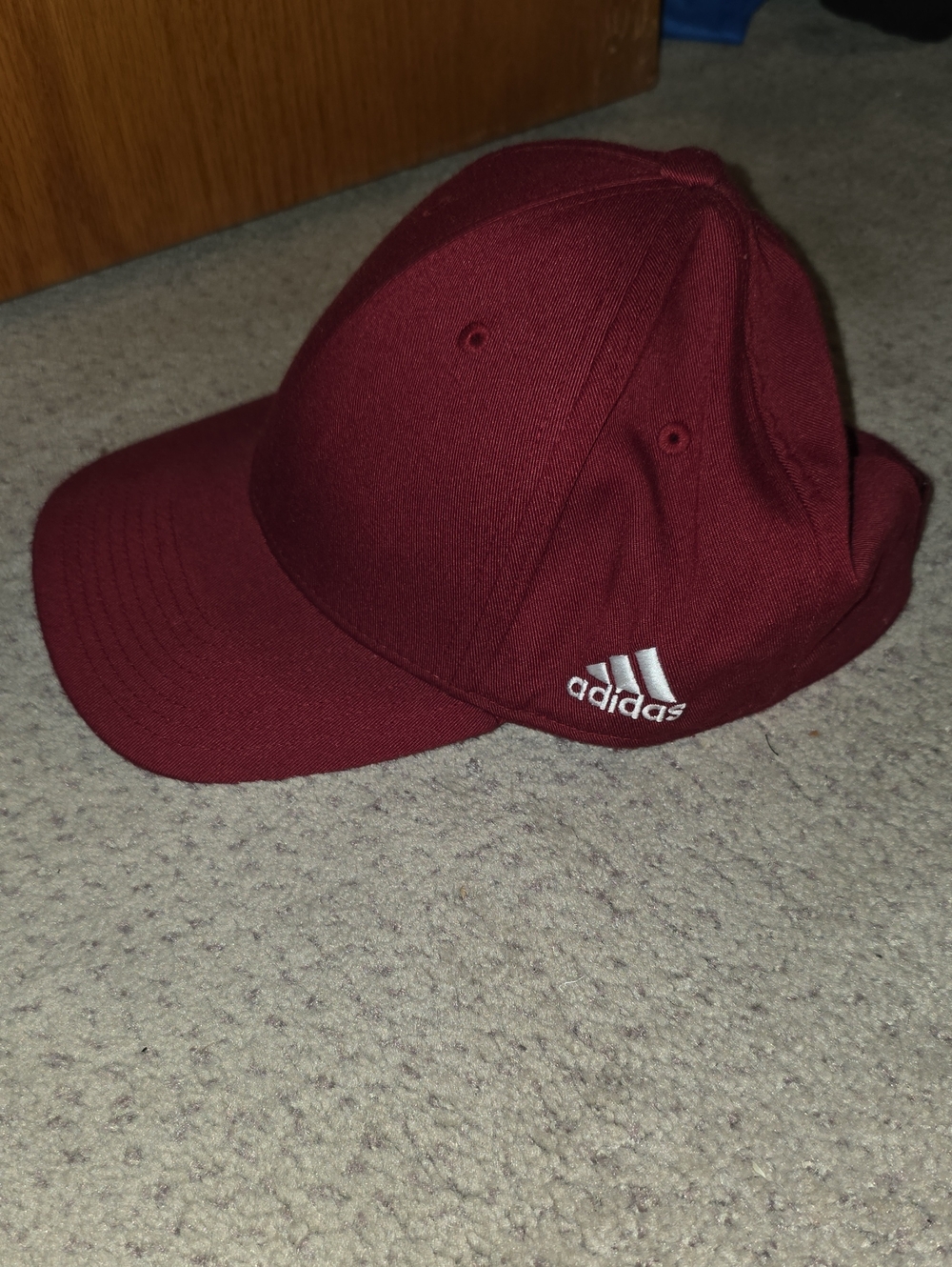 adidas Burgundy Cap with Embroidered White Logo